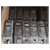 Lot of (1 Shelf) Circuit Breakers (assorted)
