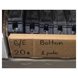 Lot of (1 Shelf) Circuit Breakers (assorted)