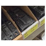 Lot of (1 Shelf) Circuit Breakers (assorted)