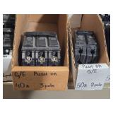 Lot of (1 Shelf) Circuit Breakers (assorted)