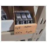 Lot of (1 Shelf) Circuit Breakers (assorted)