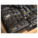 Lot of (1 Shelf) Circuit Breakers (assorted)
