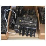 Lot of (1 Shelf) Circuit Breakers (assorted)