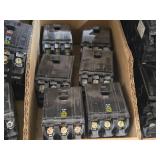 Lot of (1 Shelf) Circuit Breakers (assorted)