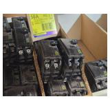 Lot of (1 Shelf) Circuit Breakers (assorted)