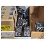 Lot of (1 Shelf) Circuit Breakers (assorted)
