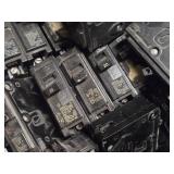 Lot of (1 Shelf) 20 Amp Circuit Breakers (assorted)