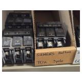 Lot of (1 Shelf) 125/90/40/30 Amp Circuit Breakers (assorted)
