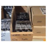 Lot of (1 Shelf) 125/90/40/30 Amp Circuit Breakers (assorted)