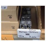 Lot of (1 Shelf) 125/90/40/30 Amp Circuit Breakers (assorted)