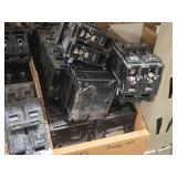 Lot of (1 Shelf) 125/90/40/30 Amp Circuit Breakers (assorted)