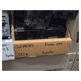 Lot of (1 Shelf) 125/90/40/30 Amp Circuit Breakers (assorted)