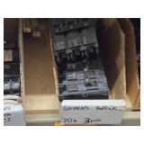 Lot of (1 Shelf) 20/30/15 Amp Circuit Breakers (assorted)