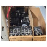 Lot of (1 Shelf) 20 Amp Circuit Breakers (assorted)