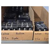 Lot of (1 Shelf) 20 Amp Circuit Breakers (assorted)