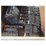 Lot of (1 Shelf) 20 Amp Circuit Breakers (assorted)