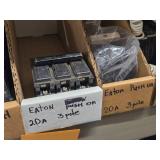 Lot of (1 Shelf) 20 Amp Circuit Breakers (assorted)