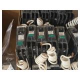 Lot of (1 Shelf) 20 Amp Circuit Breakers (assorted)
