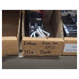 Lot of (1 Shelf) 15/20 Amp Circuit Breakers (assorted)