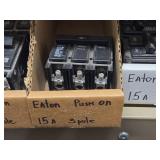 Lot of (1 Shelf) 15/20 Amp Circuit Breakers (assorted)