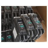 Lot of (1 Shelf) 15/20 Amp Circuit Breakers (assorted)