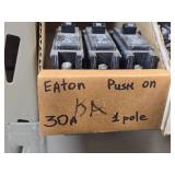 Lot of (1 Shelf) 30/35 Amp Circuit Breakers (assorted)