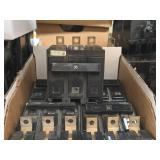 Lot of (1 Shelf) 30/35 Amp Circuit Breakers (assorted)