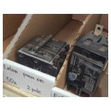 Lot of (1 Shelf) 30/35/50/80/100/150 Amp Circuit Breakers (assorted)