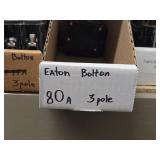 Lot of (1 Shelf) 30/35/50/80/100/150 Amp Circuit Breakers (assorted)