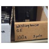 Lot of (1 Shelf) 30/35/50/80/100/150 Amp Circuit Breakers (assorted)