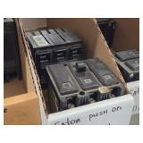 Lot of (1 Shelf) 30/35/50/80/100/150 Amp Circuit Breakers (assorted)