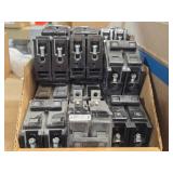 Lot of (1 Shelf) 20 Amp Circuit Breakers (assorted)