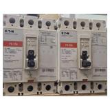 Lot of (1 Shelf) 40/60 Amp Circuit Breakers (assorted)