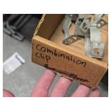 Lot of (1 Shelf) Connectors and Clips, Duplex Connector, Combination Clip, Multi-Function Clip, Caddy 16M24 1"EMT, MC Clip Strap, Clampback Spacer (assorted)