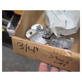 Lot of (1 Shelf) Hardwares, Strut Straps, Nail In Straps, Screw Clamps, 1 Hole and 2 Hole EMT Strap,  (assorted)