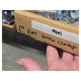 Lot of (1 Shelf) Hardwares, Strut Straps, Nail In Straps, Screw Clamps, 1 Hole and 2 Hole EMT Strap,  (assorted)