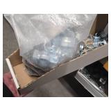 Lot of (1 Shelf) Hardwares, Strut Straps, Nail In Straps, Screw Clamps, 1 Hole and 2 Hole EMT Strap,  (assorted)