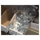 Lot of (1 Shelf) Hardwares, Strut Straps, Nail In Straps, Screw Clamps, 1 Hole and 2 Hole EMT Strap,  (assorted)