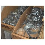 Lot of (1 Shelf) Hardwares, Strut Straps, Nail In Straps, Screw Clamps, 1 Hole and 2 Hole EMT Strap,  (assorted)