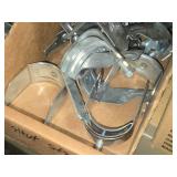 Lot of (1 Shelf) Hardwares, Strut Straps, Nail In Straps, Screw Clamps, 1 Hole and 2 Hole EMT Strap,  (assorted)