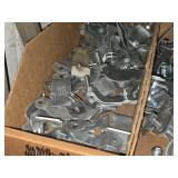 Lot of (1 Shelf) Hardwares, Strut Straps, Nail In Straps, Screw Clamps, 1 Hole and 2 Hole EMT Strap,  (assorted)