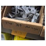 Lot of (1 Shelf) Hardwares, Strapping, Reducers, Bat Wings, Screw Clamp Straps  (assorted)