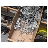 Lot of (1 Shelf) Hardwares, Strapping, Reducers, Bat Wings, Screw Clamp Straps  (assorted)