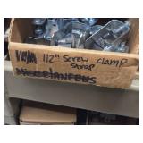 Lot of (1 Shelf) Hardwares, Strapping, Reducers, Bat Wings, Screw Clamp Straps  (assorted)