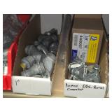 Lot of (1 Shelf) Hardwares, Connectors, Couplings, Reduce Washers  (assorted)
