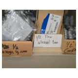 Lot of (1 Shelf) Hardwares, Couplers, Connectors  (assorted)