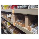 Lot of (1 Shelf) Hardwares, Couplers, Connectors, Bushings, Seals (assorted)