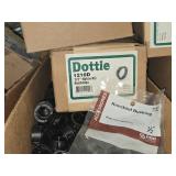 Lot of (1 Shelf) Hardwares, Couplers, Connectors, Bushings, Seals (assorted)