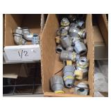 Lot of (2 Shelf) Fittings, Straps (assorted)