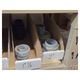 Lot of (2 Shelf) Fittings, Couplers, Connectors (assorted)